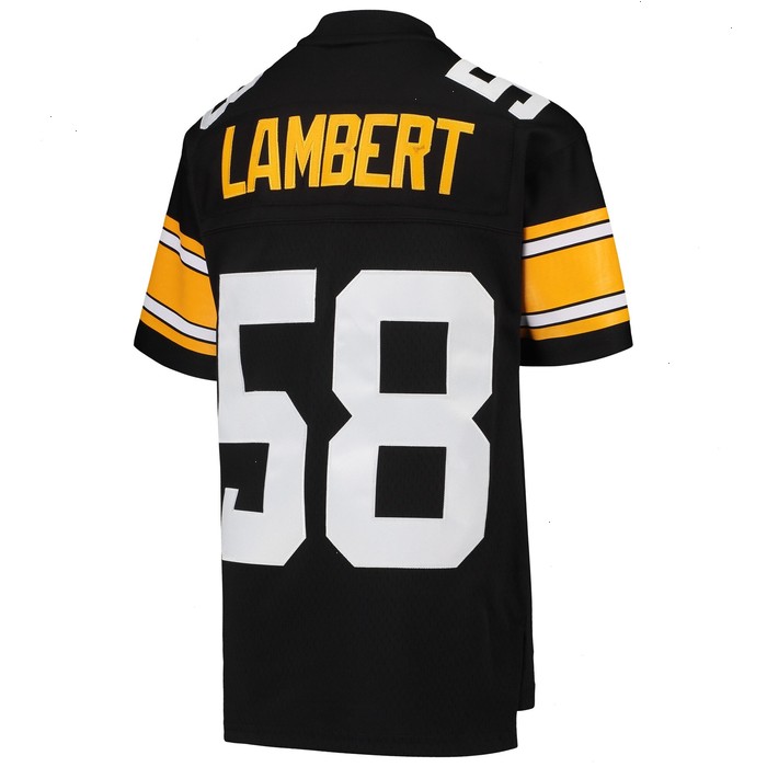 Jack Lambert Pittsburgh Steelers Mitchell & Ness Youth 1976 Legacy Retired Player Jersey - Black