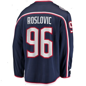 Jack Roslovic Columbus Blue Jackets Fanatics Branded Home Breakaway Jersey - Navy