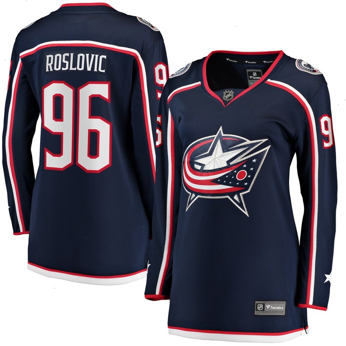 Jack Roslovic Columbus Blue Jackets Fanatics Branded Women's Home Breakaway Jersey - Navy