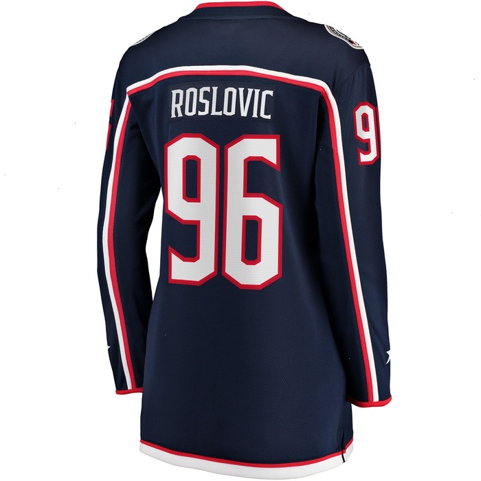 Jack Roslovic Columbus Blue Jackets Fanatics Branded Women's Home Breakaway Jersey - Navy