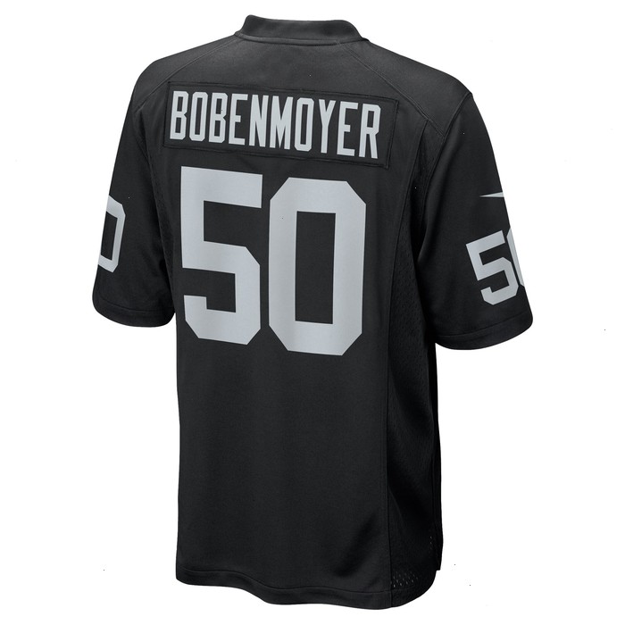 Jacob Bobenmoyer Las Vegas Raiders Nike Game Player Jersey - Black