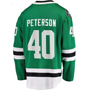 Jacob Peterson Dallas Stars Fanatics Branded Home Breakaway Player Jersey - Kelly Green