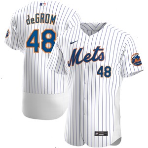 Jacob deGrom New York Mets Nike Home Authentic Player Jersey - White