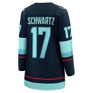 Jaden Schwartz Seattle Kraken Fanatics Branded Women's Home Breakaway Player Jersey - Navy