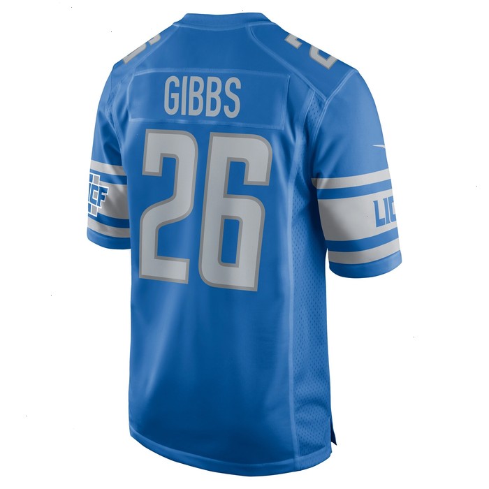 Jahmyr Gibbs Detroit Lions Nike 2023 NFL Draft First Round Pick Game Jersey - Blue