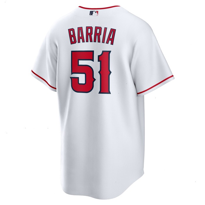 Jaime Barría Los Angeles Angels Nike Home Replica Player Jersey - White