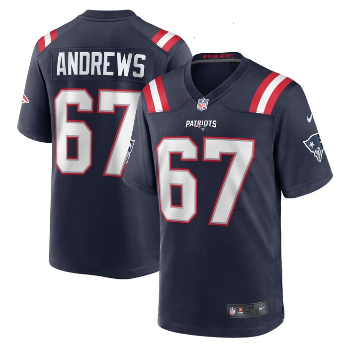 Jake Andrews New England Patriots Nike Team Game Jersey - Navy