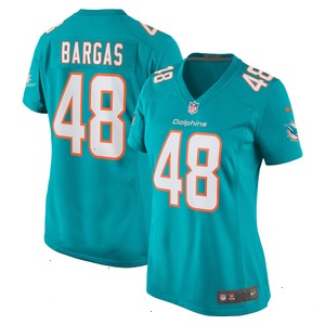 Jake Bargas Miami Dolphins Nike Women's Home Game Player Jersey - Aqua