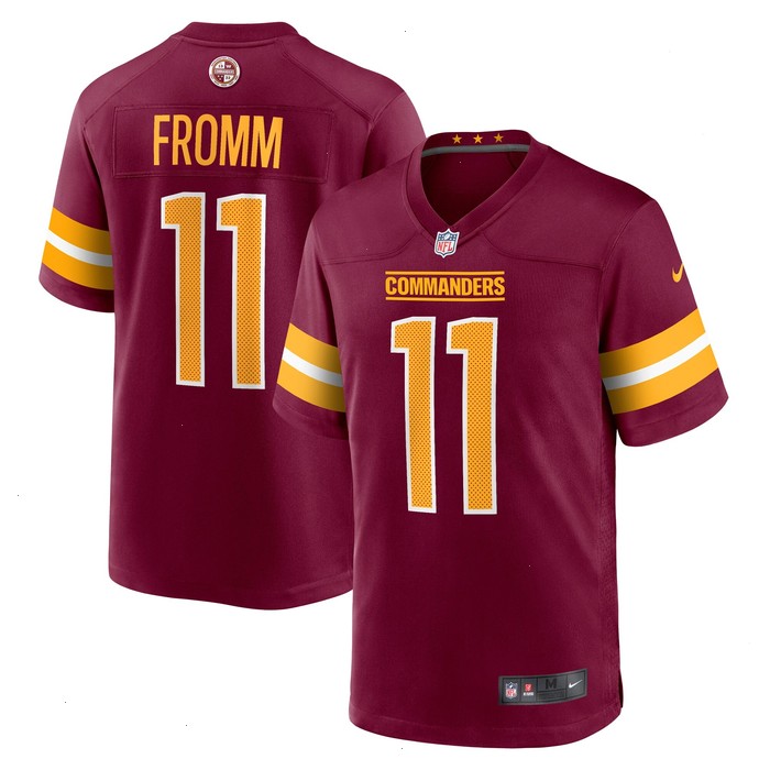 Jake Fromm Washington Commanders Nike Team Game Jersey - Burgundy