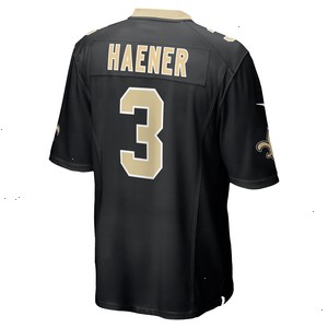 Jake Haener New Orleans Saints Nike Team Game Jersey - Black