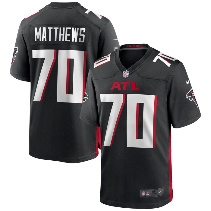 Jake Matthews Atlanta Falcons Nike Game Jersey - Black