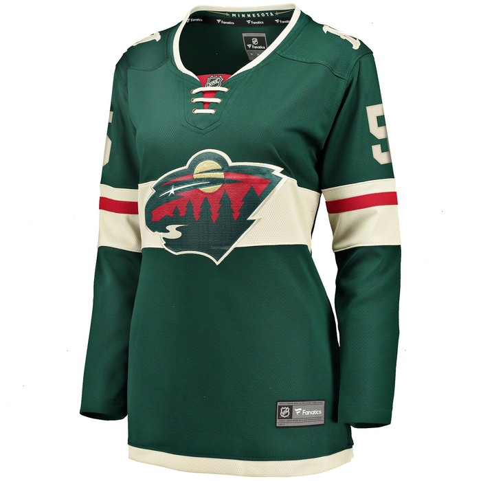 Jake Middleton Minnesota Wild Fanatics Branded Women's Home Breakaway Player Jersey - Green