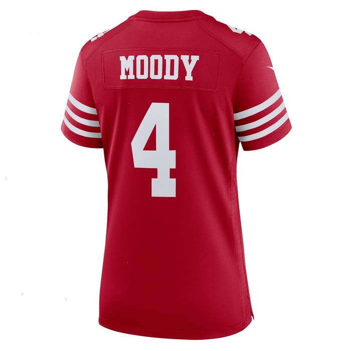 Jake Moody San Francisco 49ers Nike Women's Team Game Jersey - Scarlet