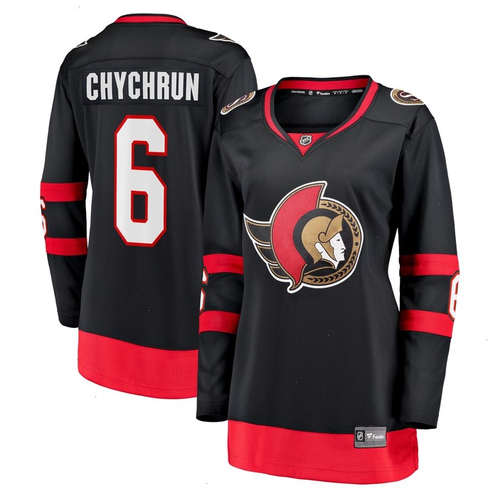 Jakob Chychrun Ottawa Senators Women's Fanatics Branded Home Breakaway Jersey - Black