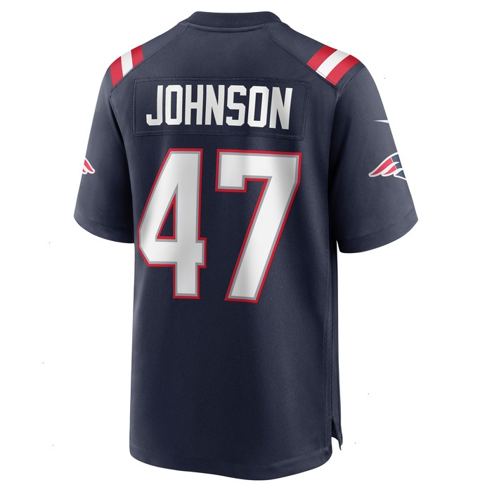 Jakob Johnson New England Patriots Nike Game Jersey - Navy