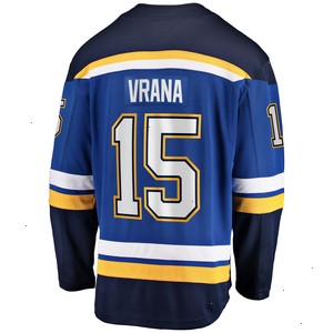 Jakub Vrana St. Louis Blues Fanatics Branded Home Breakaway Jersey - Blue