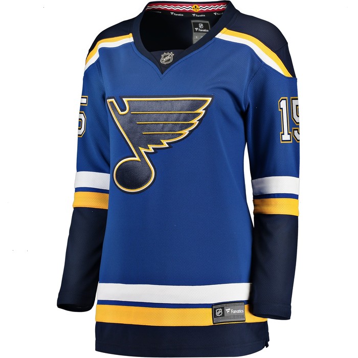 Jakub Vrana St. Louis Blues Women's Fanatics Branded Home Breakaway Jersey - Blue