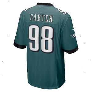 Jalen Carter Philadelphia Eagles Nike 2023 NFL Draft First Round Pick Game Jersey - Midnight Green