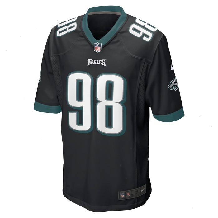 Jalen Carter Philadelphia Eagles Nike Alternate Team Game Jersey - Black