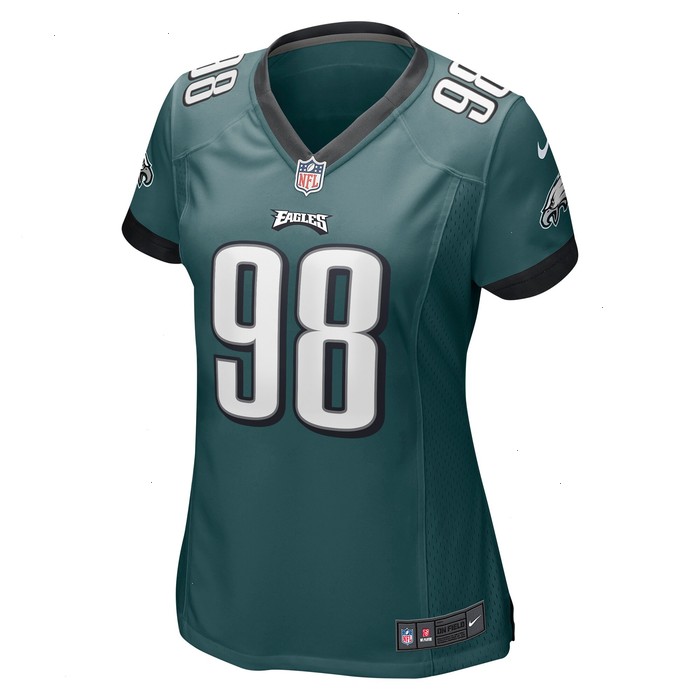 Jalen Carter Philadelphia Eagles Nike Women's 2023 NFL Draft First Round Pick Game Jersey - Midnight Green