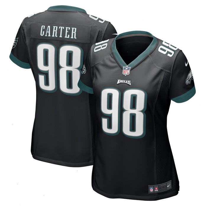 Jalen Carter Philadelphia Eagles Nike Women's Alternate Team Game Jersey - Black