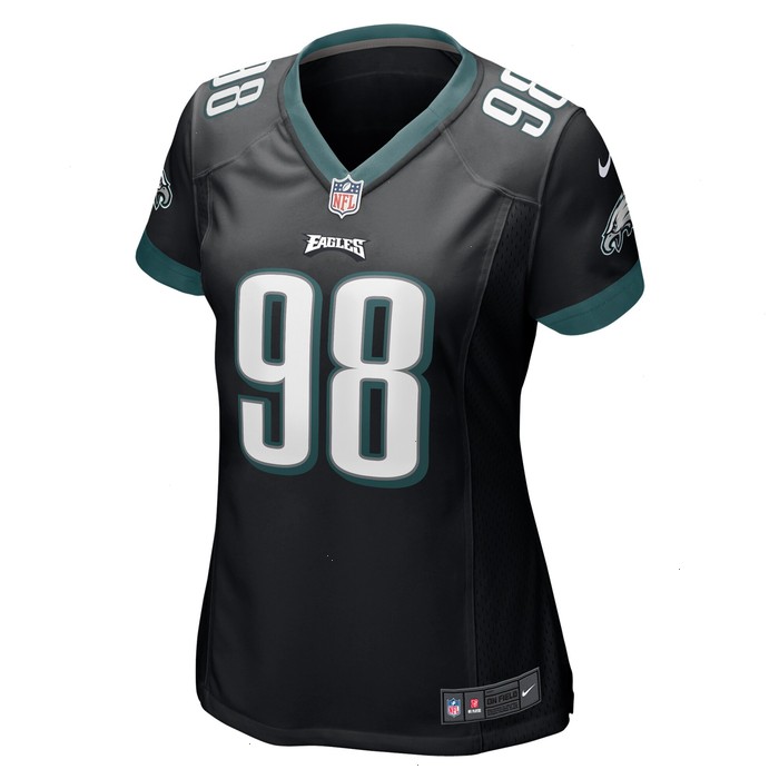 Jalen Carter Philadelphia Eagles Nike Women's Alternate Team Game Jersey - Black