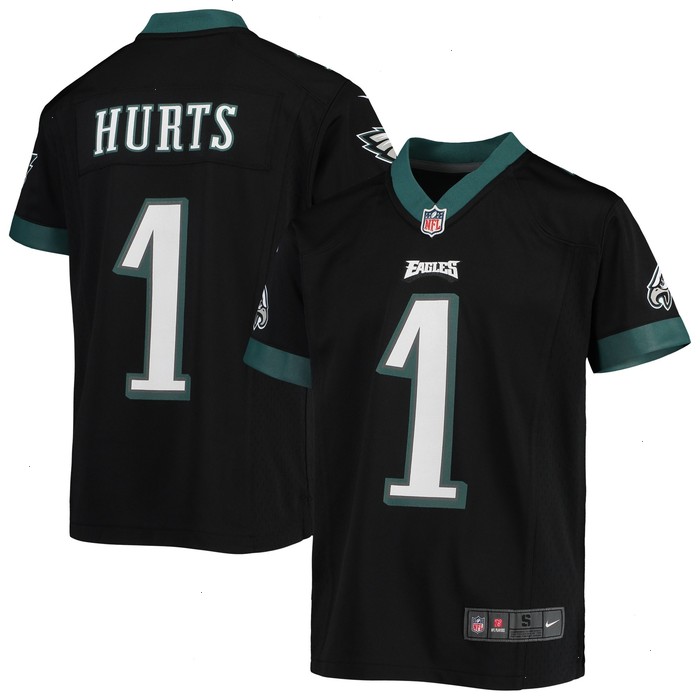 Jalen Hurts Philadelphia Eagles Nike Youth Game Jersey - Black