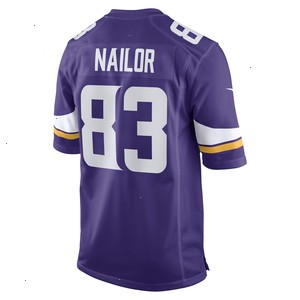 Jalen Nailor Minnesota Vikings Nike Game Player Jersey - Purple