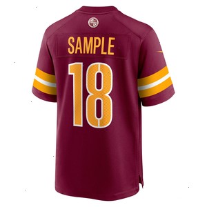 Jalen Sample Washington Commanders Nike Team Game Jersey - Burgundy