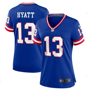 Jalin Hyatt New York Giants Nike Women's Team Game Jersey - Royal V1