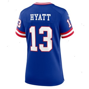 Jalin Hyatt New York Giants Nike Women's Team Game Jersey - Royal V1