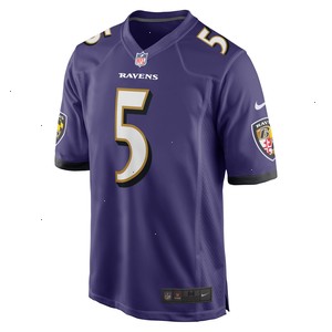 Jalyn Armour-Davis Baltimore Ravens Nike Game Player Jersey - Purple