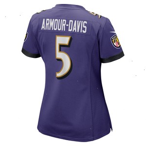 Jalyn Armour-Davis Baltimore Ravens Nike Women's Game Player Jersey - Purple