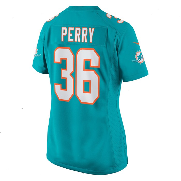 Jamal Perry Miami Dolphins Nike Women's Home Game Player Jersey - Aqua