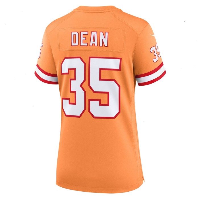 Jamel Dean Tampa Bay Buccaneers Nike Women's Throwback Game Jersey - Orange