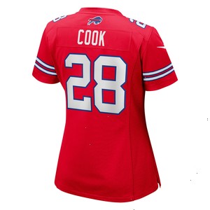 James Cook Buffalo Bills Nike Women's Player Jersey - Red