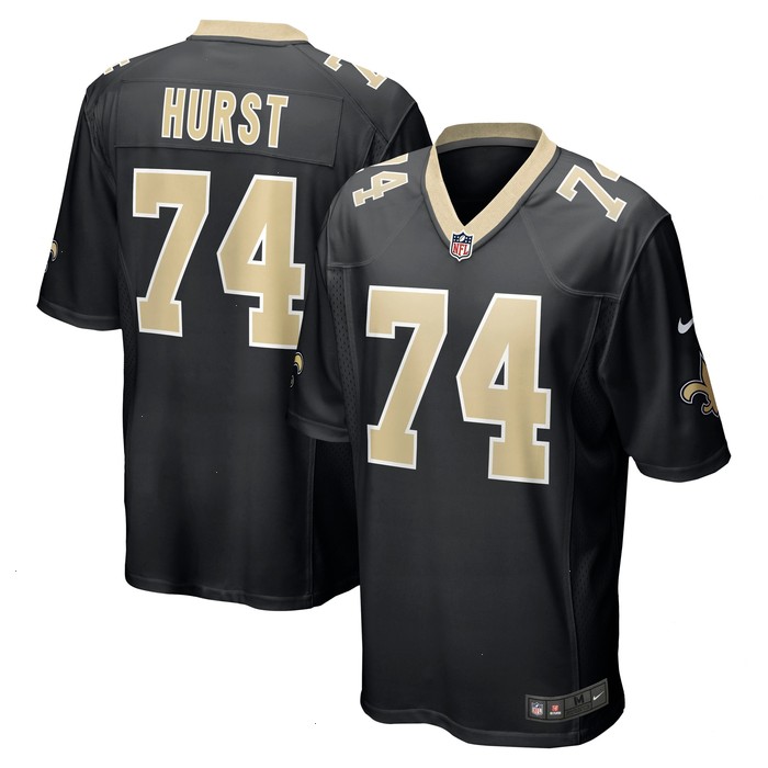 James Hurst New Orleans Saints Nike Game Jersey - Black