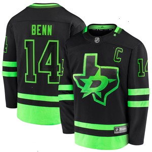 Jamie Benn Dallas Stars Fanatics Branded 2020/21 Alternate Premier Breakaway Player Jersey - Black