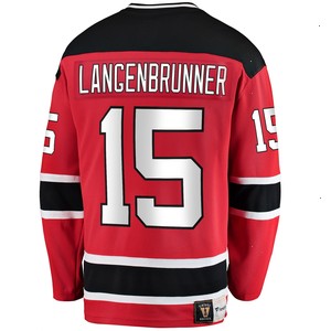 Jamie Langenbrunner New Jersey Devils Fanatics Branded Premier Breakaway Retired Player Jersey - Red