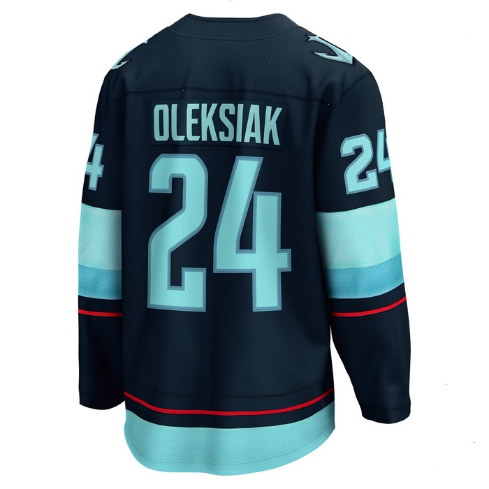 Jamie Oleksiak Seattle Kraken Fanatics Branded Home Breakaway Player Jersey - Deep Sea Blue