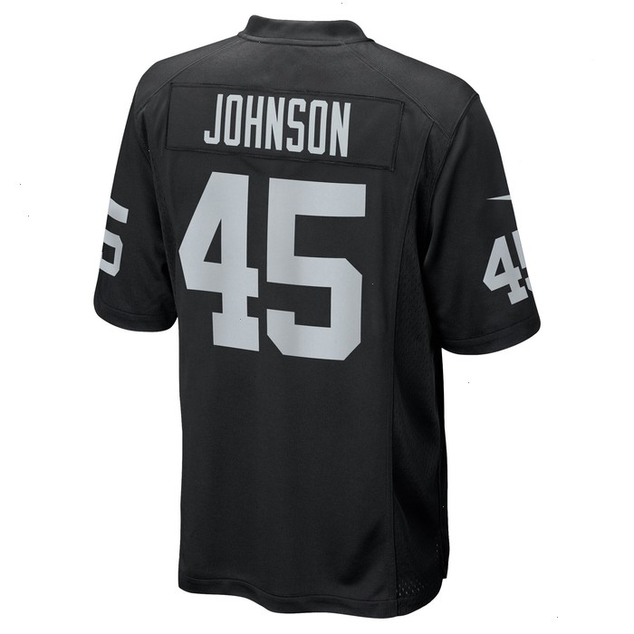 Jaquan Johnson Las Vegas Raiders Nike Game Player Jersey - Black