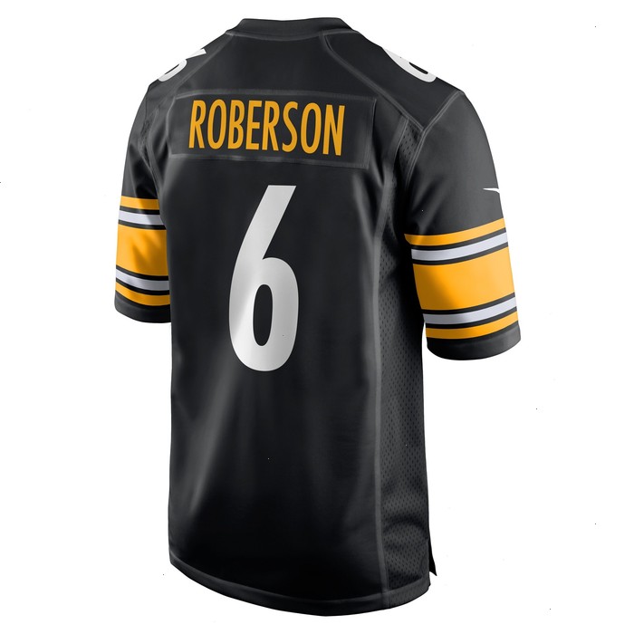 Jaquarii Roberson Pittsburgh Steelers Nike Game Player Jersey - Black