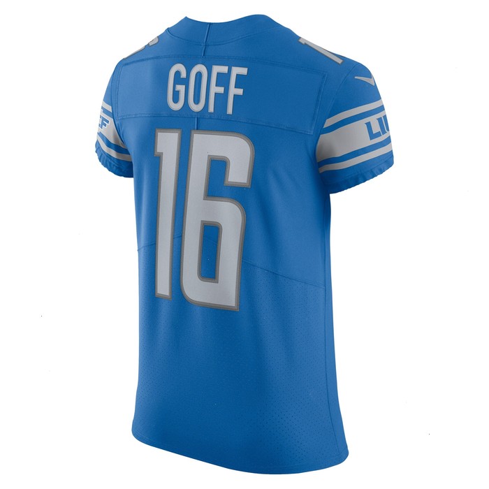 Jared Goff Detroit Lions Nike Vapor Elite Player Jersey - Blue