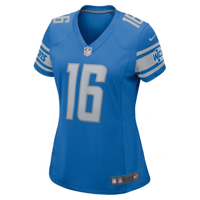 Jared Goff Detroit Lions Nike Women's Game Jersey - Blue