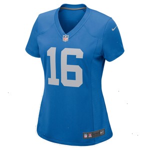 Jared Goff Detroit Lions Nike Women's Game Player Jersey - Blue