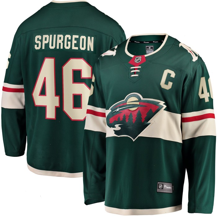 Jared Spurgeon Minnesota Wild Home Breakaway Player Jersey - Green