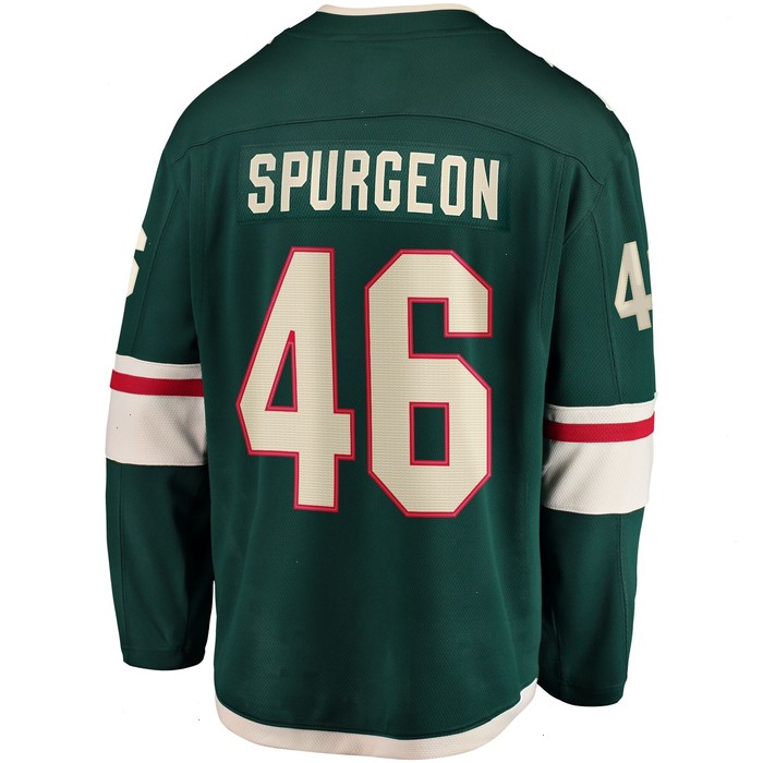 Jared Spurgeon Minnesota Wild Home Breakaway Player Jersey - Green