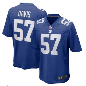 Jarrad Davis New York Giants Nike Team Game Jersey - Royal