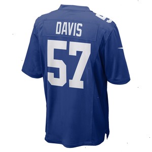 Jarrad Davis New York Giants Nike Team Game Jersey - Royal