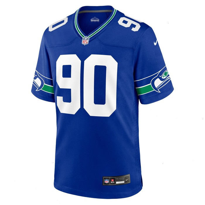 Jarran Reed Seattle Seahawks Nike Throwback Player Game Jersey - Royal